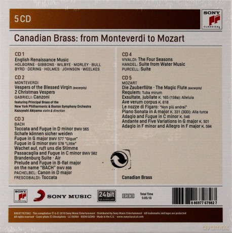 The Canadian Brass: Canadian Brass plays Classical Masterworks [5CD]
