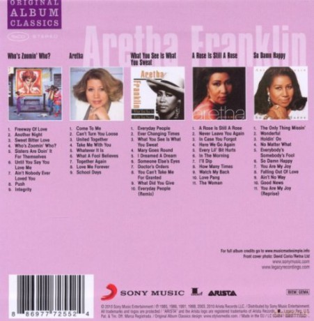 Aretha Franklin: Original Album Classics [BOX] [5CD]