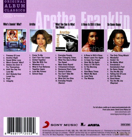 Aretha Franklin: Original Album Classics [BOX] [5CD]