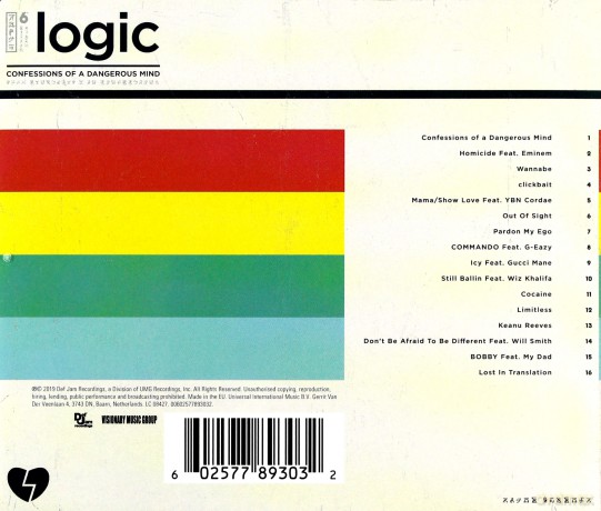Logic: Confessions Of A Dangerous Mind [CD]