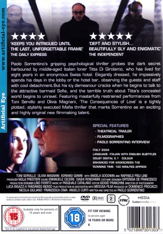Consequences Of Love The Paolo Sorrentino (Skutki miłości) [DVD]