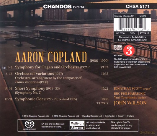 Scottbbc Philwilson: Coplandorchestral Works 2 Symphonies [CD]