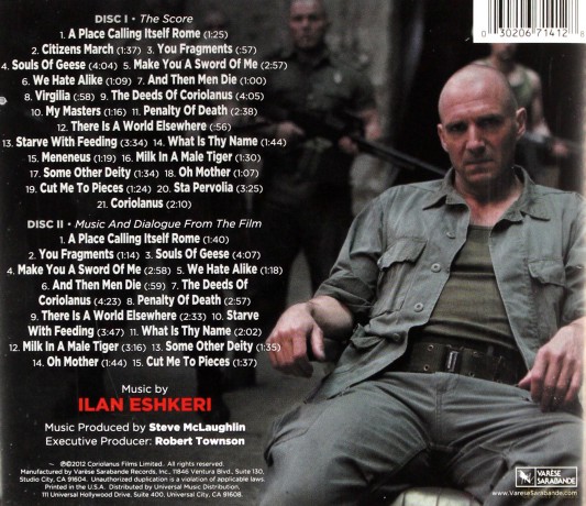 Coriolanus soundtrack [CD]