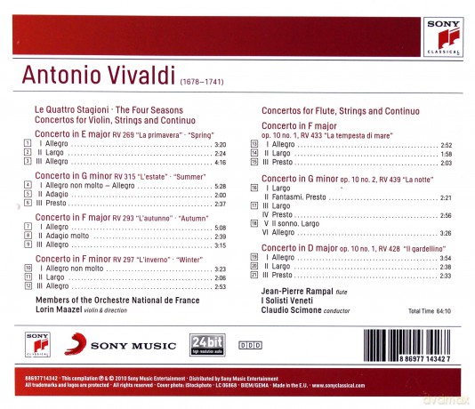 Lorin Maazel: Vivaldi: The Four Seasons, Op. 8 [CD]