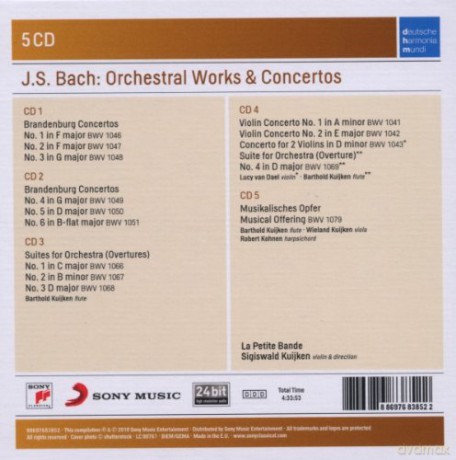 La Petite Bande: La Petite Bande - Bach Orchestral Works and Concertos [5CD]