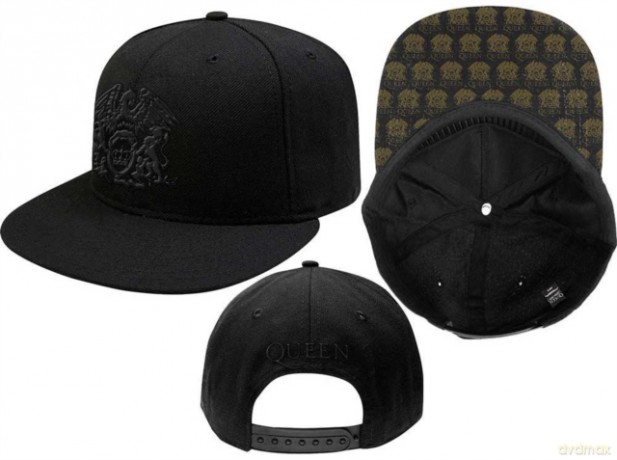 Queen: Crest Black Snapback Cap