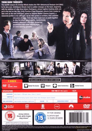 Criminal Minds Season 12 (Zabójcze umysły ) [5DVD]