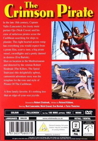 Crimson Pirate (Karmazynowy pirat) [DVD]