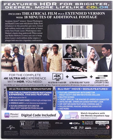 American Gangster [Blu-Ray 4K]+[Blu-Ray]