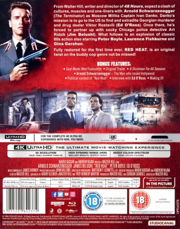 Red Heat (Czerwona Gorączka) [Blu-Ray 4K]+[Blu-Ray]
