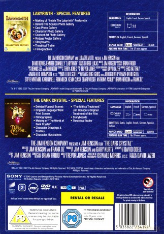 Dark Crystal Labyrinth Box Set 2 Disc (Labirynt / Ciemny kryształ) [2DVD]