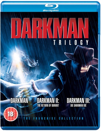 Darkman Trilogy Blu Ray (Człowiek ciemności / Człowiek ciemności II: Durant powraca / Człowiek ciemności III: Walka ze śmiercią) [3xBlu-Ray]