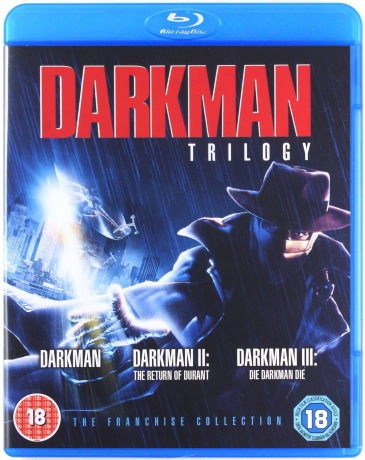 Darkman Trilogy Blu Ray (Człowiek ciemności / Człowiek ciemności II: Durant powraca / Człowiek ciemności III: Walka ze śmiercią) [3xBlu-Ray]