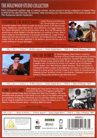 Darn Good Westerns Box Set No 1: Stranger on Horseback / Outlaw Women / Four Fast Guns [3DVD]