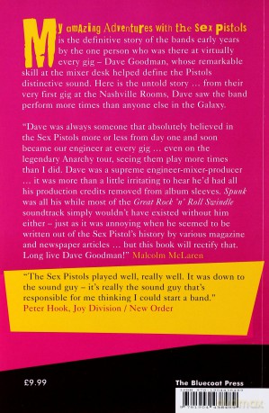 Sex Pistols: Dave Goodman My Amazing Adventures With The Sex Pistols [KSIĄŻKA]