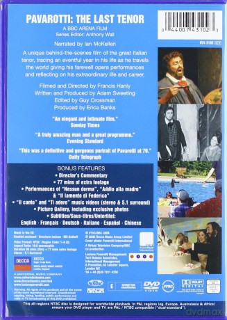 Pavarotti: The Last Tenor [DVD]
