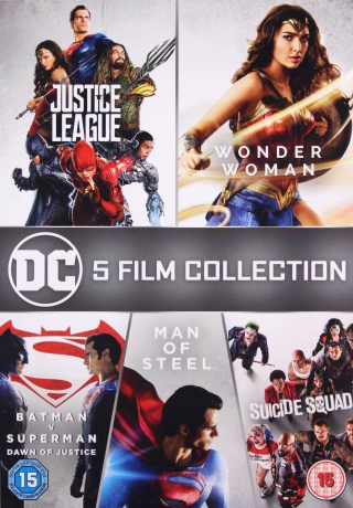 DC 5 Film Collection (Człowiek ze stali / Batman v Superman: Świt sprawiedliwości / Legion samobójców / Wonder Woman / Liga Sprawiedliwości) [5DVD]