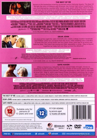 Dear Johnsafe Haventhe Best Of Me (Wciąż ją kocham / Bezpieczna przystań / Dla ciebie wszystko) [3DVD]
