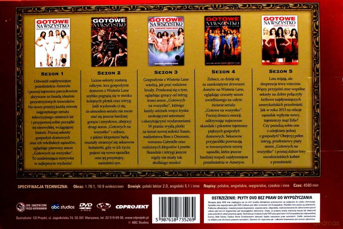 Gotowe na wszystko Sezon 1+2+3+4+5 [BOX] 29DVD]