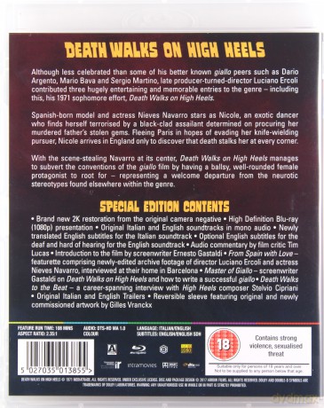 Death Walks On High Heels (Śmierć na wysokich obcasach) [Blu-Ray]