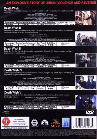 Death Wish Collection 1-5 (Życzenie śmierci 1-5) [5DVD]