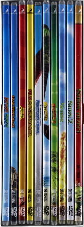 Kolekcja Animacji: Film o pszczołach / Kung Fu Panda / Madagaskar / Madagaskar 2 / Potwory kontra Obcy / Shrek / Shrek 2 / Shrek Trzeci / Skok przez płot / Wpuszczony w kanał [BOX] [10DVD]