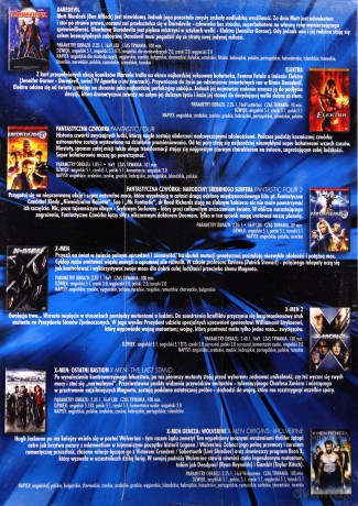 Kolekcja Marvela: Daredevil / Elektra / Fantastyczna czwórka / Fantastyczna Czwórka 2: Narodziny Srebrnego Surfera / X-Men / X-Men 2 / X-Men Geneza: Wolverine / X-Men: Ostatni bastion BOX [8DVD]
