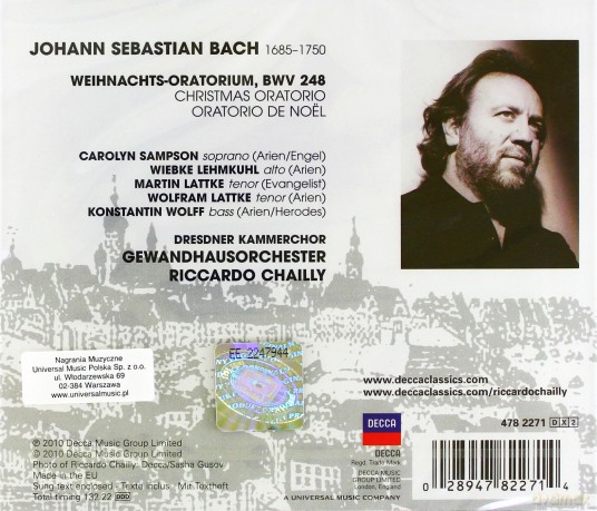 Chailly Riccardo: Bach: Weihnachtsoratorium [2CD]