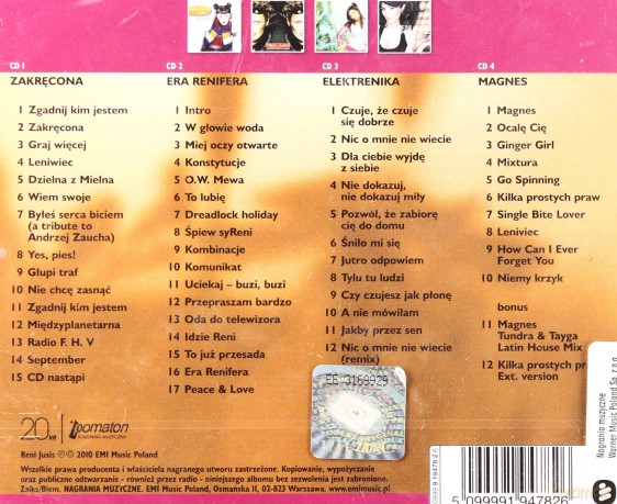 Reni Jusis: Kolekcja 20.Lecia Pomatonu [4CD]