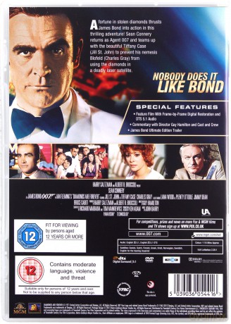 007 James Bond Diamonds Are Forever (Diamenty są wieczne) [DVD]