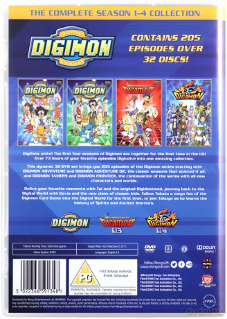 Digimon: Digital Monsters Season 1-4 Boxset [32DVD]