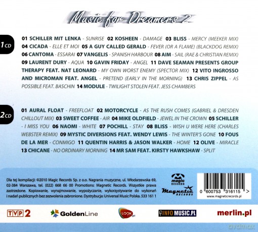 Music For Dreamers 2 (digipack) [2CD]