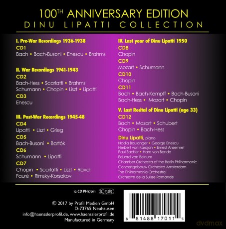 Dinu Lipatti Collection [12CD]