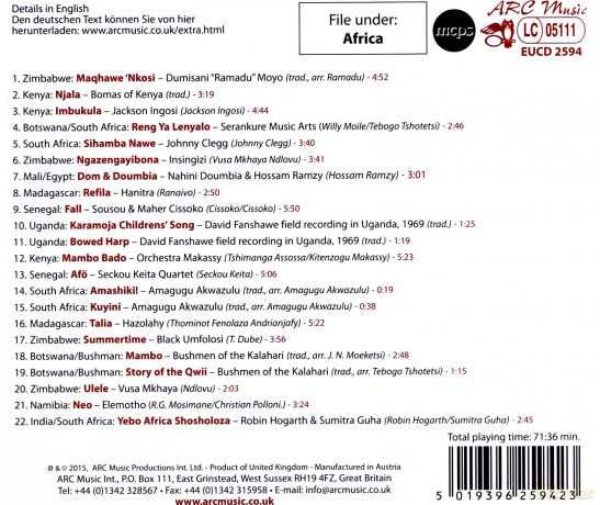 Discover Music From Africa With Arc Music [CD]