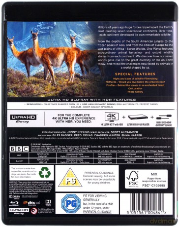 Seven Worlds, One Planet (BBC) [3xBlu-Ray 4K]+[3xBlu-Ray]