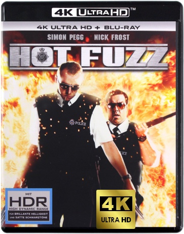 Hot Fuzz (Ostre Psy) [Blu-Ray 4K]+[Blu-Ray]