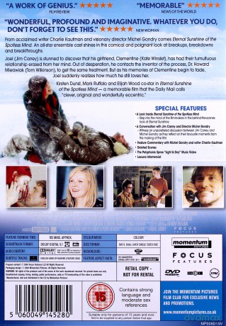 Eternal Sunshine Of The Spotless Mind (Zakochany bez pamięci) [DVD]