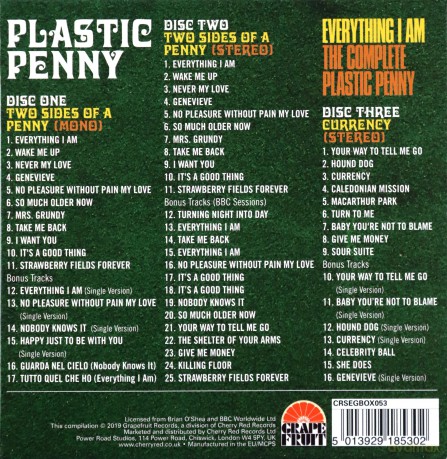 Plastic Penny: Everything I Am - The Complete Plastic Penny [3CD]