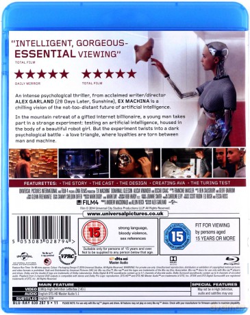 Ex Machina [Blu-Ray]