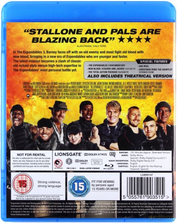 Expendables 3 (Niezniszczalni 3) [Blu-Ray]