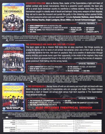 Expendables Trilogy (Niezniszczalni 1-3) [3xBlu-Ray]