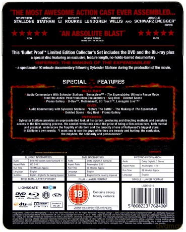 Expendables Uncut (Niezniszczalni) (steelbook) [3xBlu-Ray]