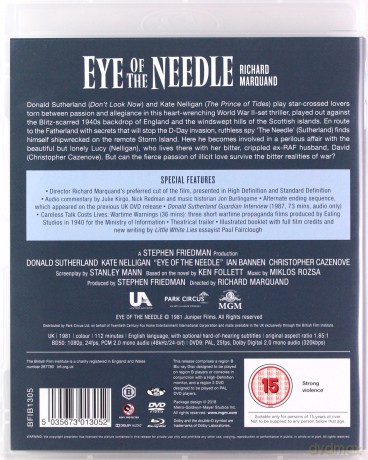 Eye Of The Needle (Igła) [Blu-Ray]+[DVD]
