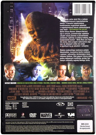 Incredible Hulk (Nieziemska Kolekcja) [DVD]