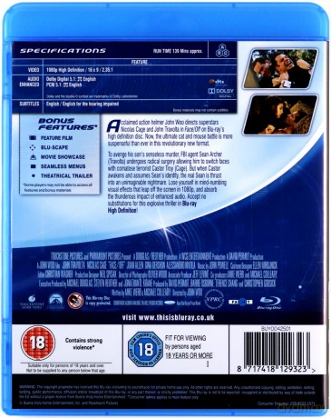 Face Off (Bez twarzy) [Blu-Ray]