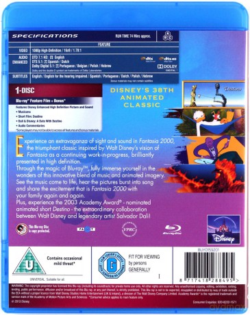 Fantazja 2000 (Disney) [Blu-Ray]