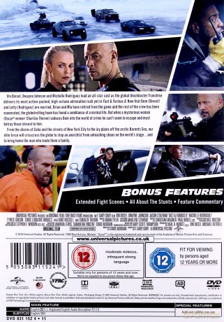 Fast & Furious 8 (Szybcy i wściekli 8) [DVD]