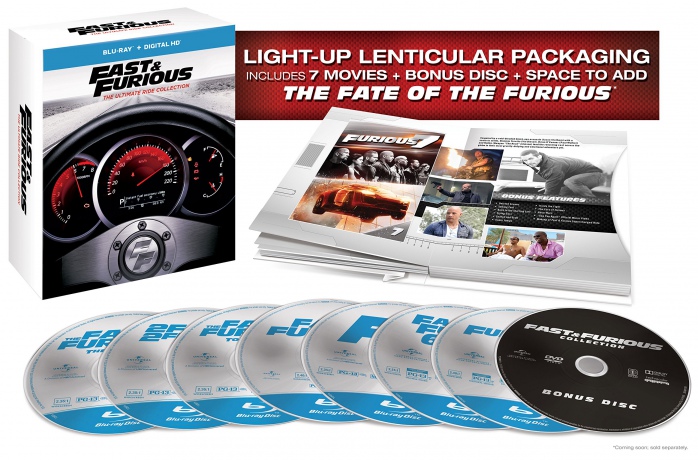 Fast & Furious: The Ultimate Ride Collection (Szybcy i wściekli / Za szybcy, za wściekli / Szybcy i wściekli: Tokio Drift / Szybko i wściekle / Szybcy i wściekli 5 / Szybcy i wściekli 6 / Szybcy i wściekli 7) [Blu-Ray]