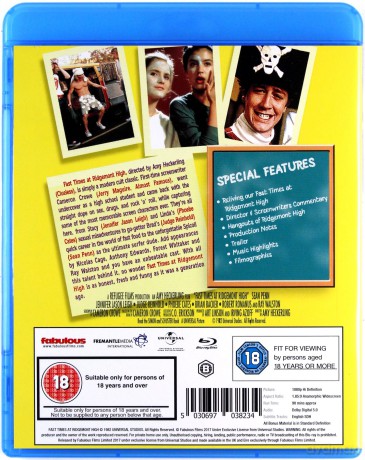 Fast Times At Ridgemont (Beztroskie lata w Ridgemont High) [Blu-Ray]