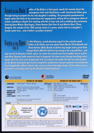 Father Of The Bride 1 2 (Ojciec panny młodej 1-2) [2DVD]